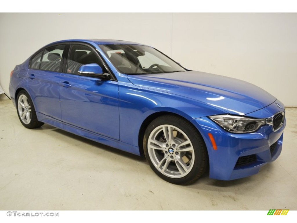 2013 3 Series 328i Sedan - Estoril Blue / Black photo #2