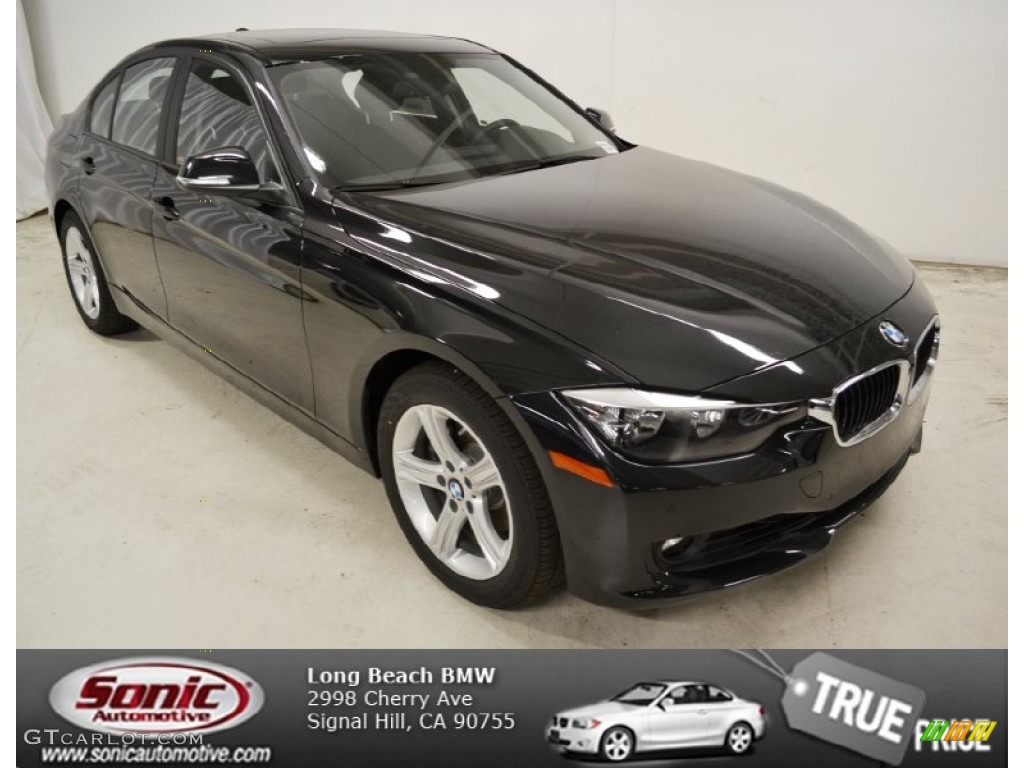 2013 3 Series 328i Sedan - Black Sapphire Metallic / Black photo #1