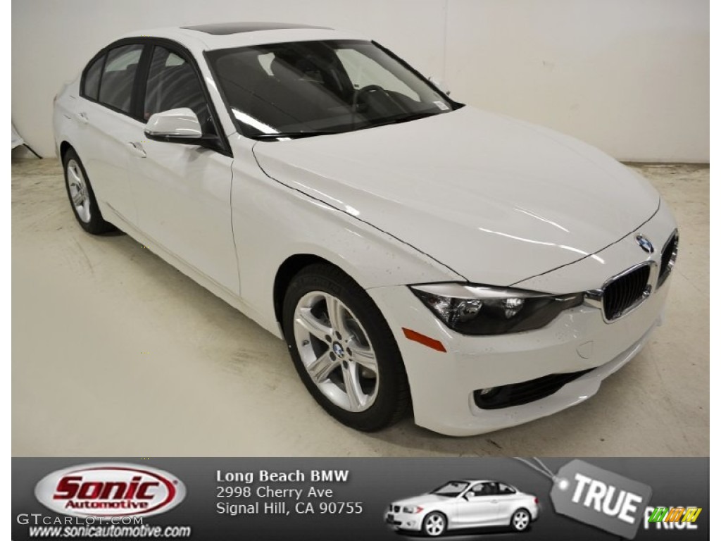 2013 3 Series 328i Sedan - Alpine White / Black photo #1