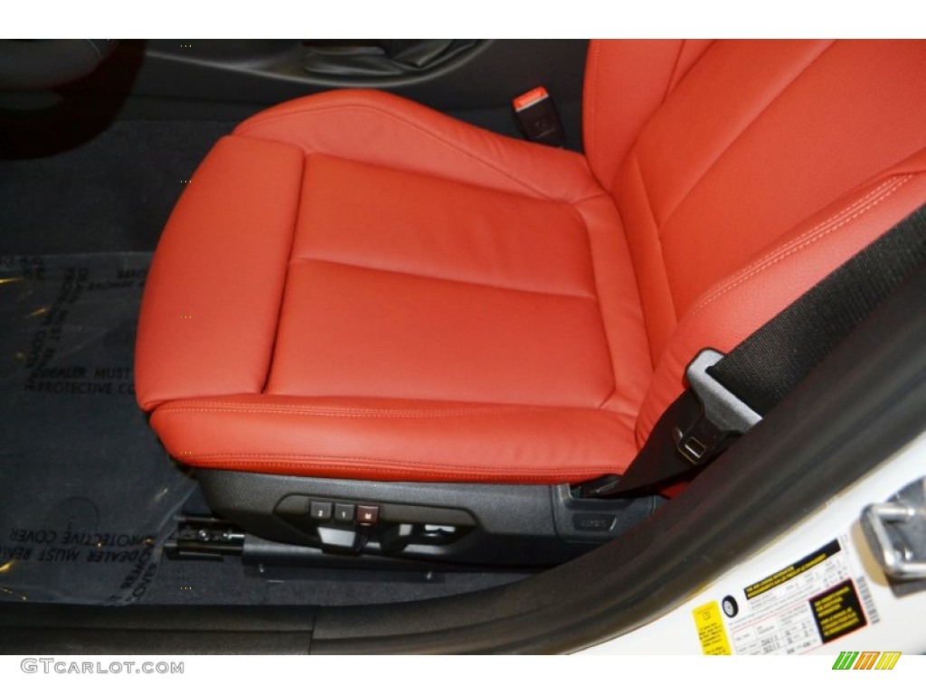 2013 3 Series 335i Sedan - Alpine White / Coral Red/Black photo #7