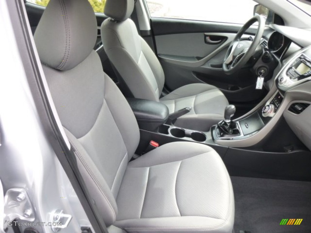 Gray Interior 2012 Hyundai Elantra GLS Photo #78737683