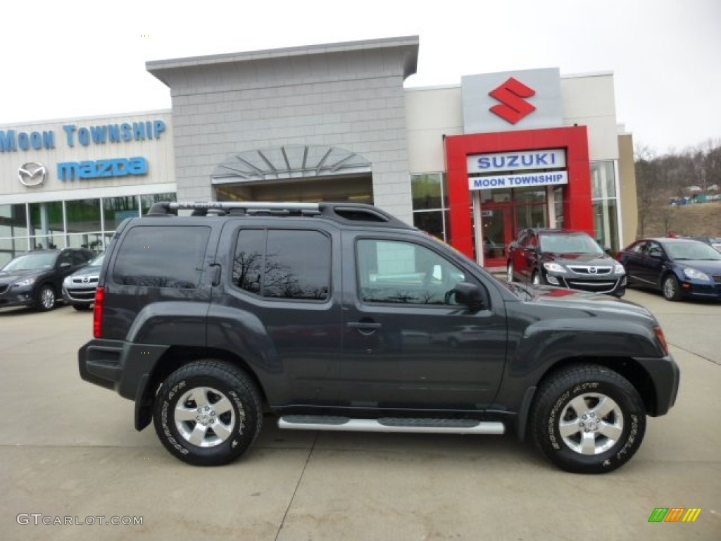 2010 Xterra S 4x4 - Silver Lightning Metallic / Gray photo #2