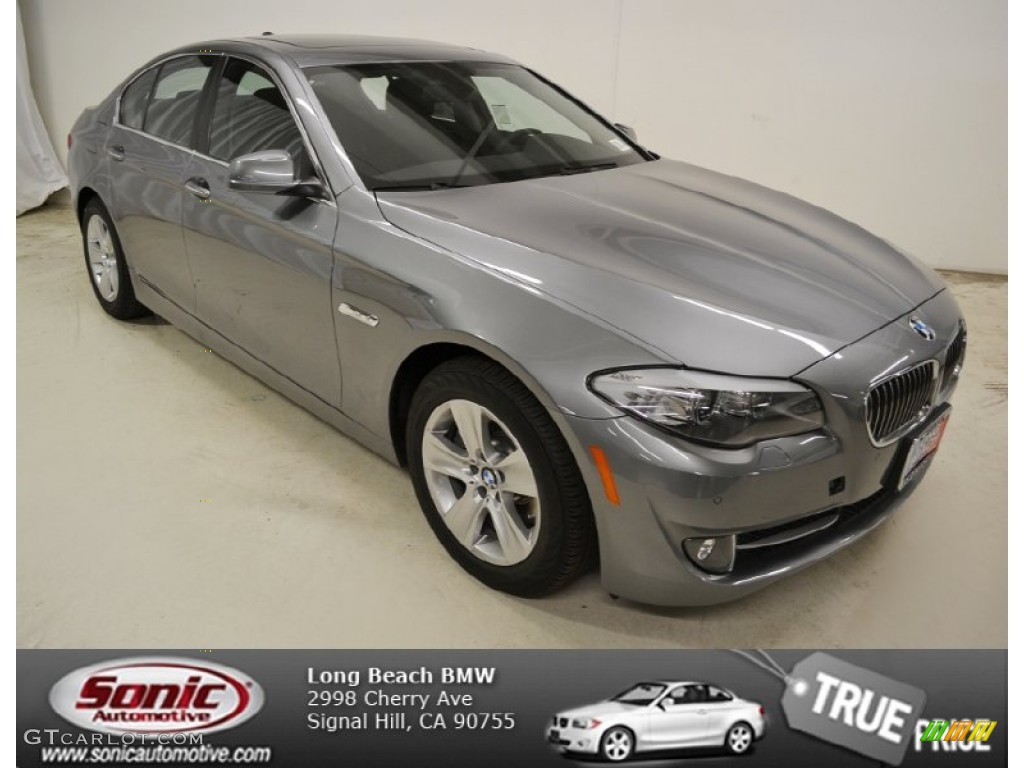 2013 5 Series 528i Sedan - Space Gray Metallic / Black photo #1