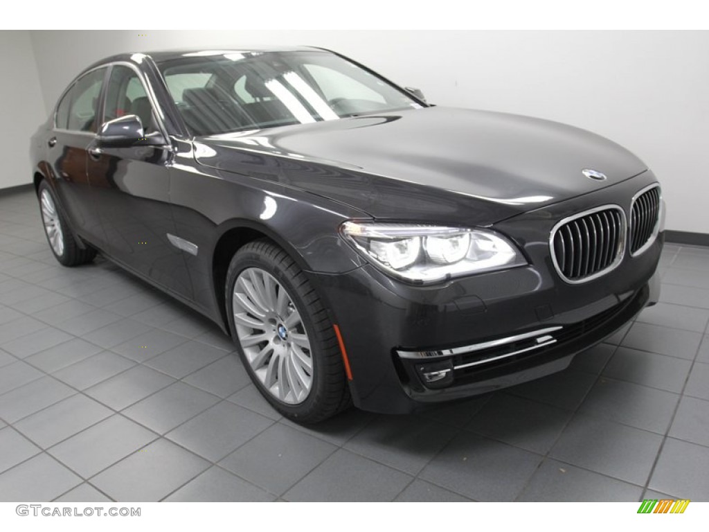 2013 7 Series 740i Sedan - Dark Graphite Metallic II / Black photo #1