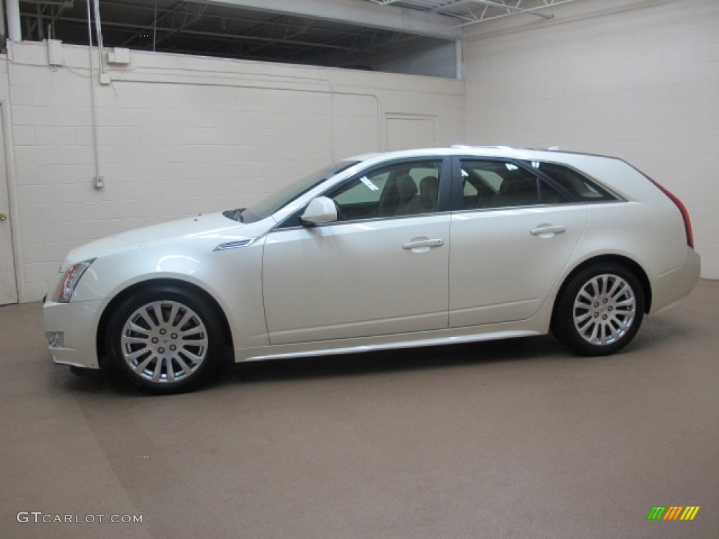 White Diamond Tricoat 2010 Cadillac CTS 4 3.6 AWD Sport Wagon Exterior Photo #78738857