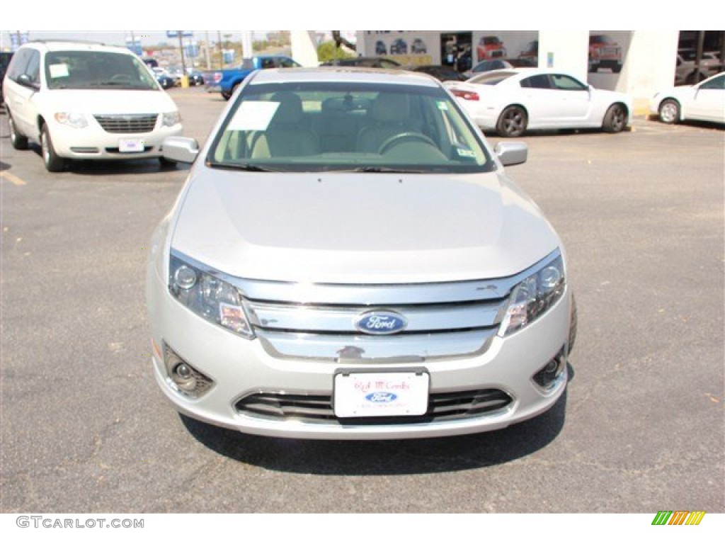 2010 Fusion SEL V6 - Brilliant Silver Metallic / Camel photo #4