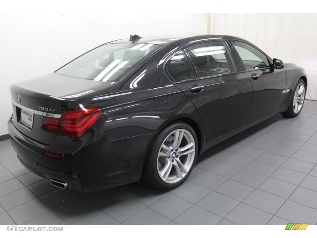 2013 7 Series 750Li Sedan - Black Sapphire Metallic / Black photo #9