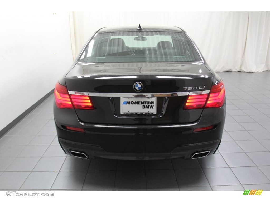 2013 7 Series 750Li Sedan - Black Sapphire Metallic / Black photo #10