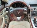 Cashmere/Cocoa 2010 Cadillac CTS 4 3.6 AWD Sport Wagon Steering Wheel
