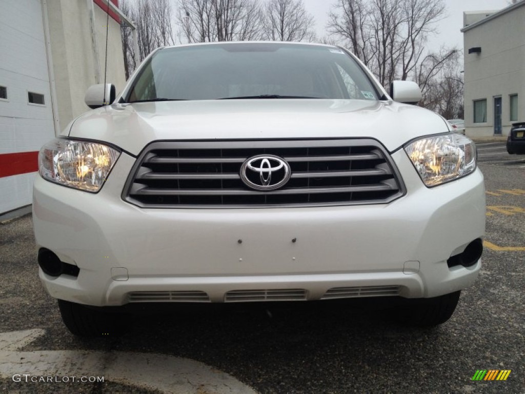 2010 Highlander V6 4WD - Blizzard White Pearl / Sand Beige photo #2