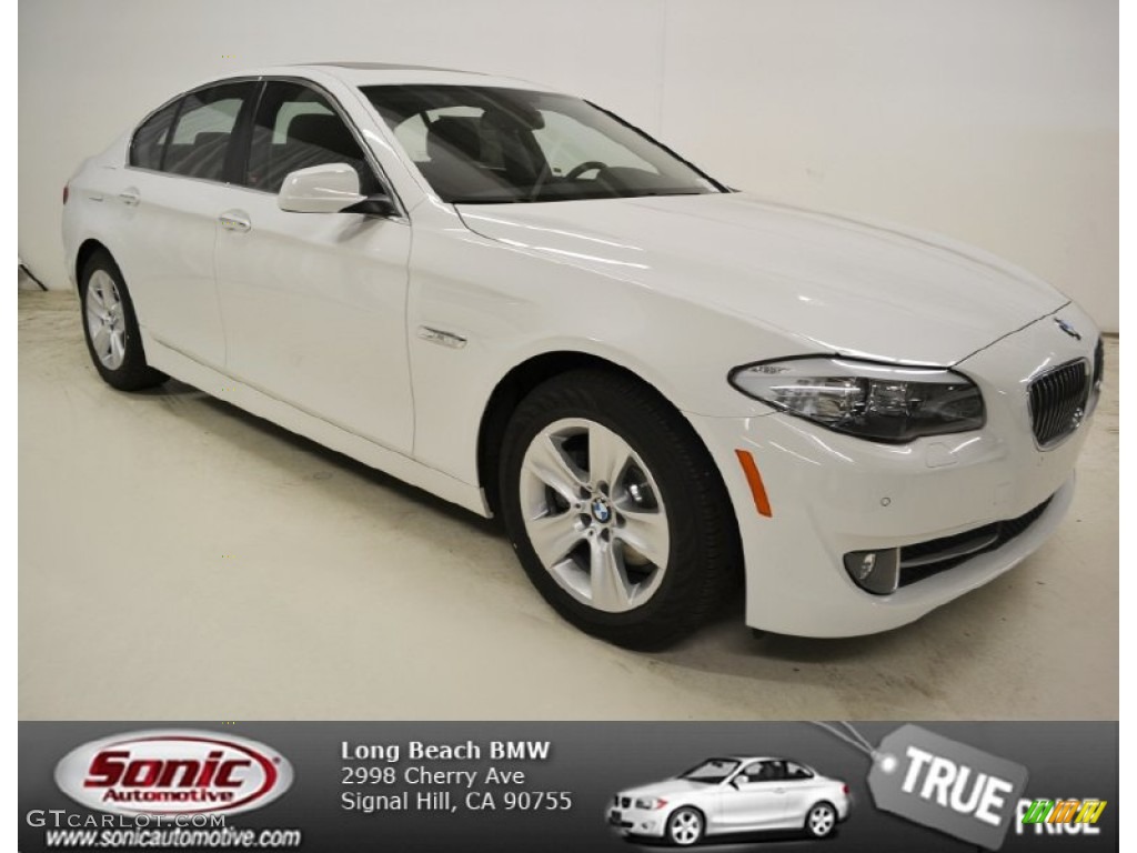 2013 5 Series 528i Sedan - Alpine White / Cinnamon Brown photo #1