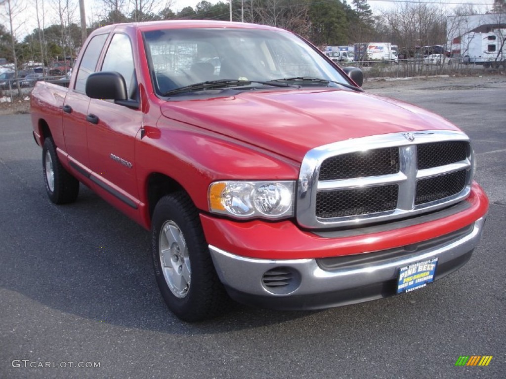 2005 Ram 1500 SLT Quad Cab - Flame Red / Dark Slate Gray photo #3