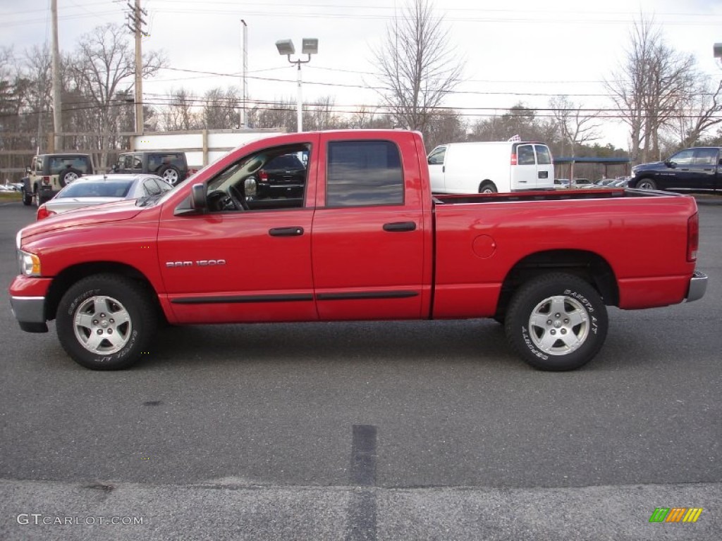 2005 Ram 1500 SLT Quad Cab - Flame Red / Dark Slate Gray photo #9