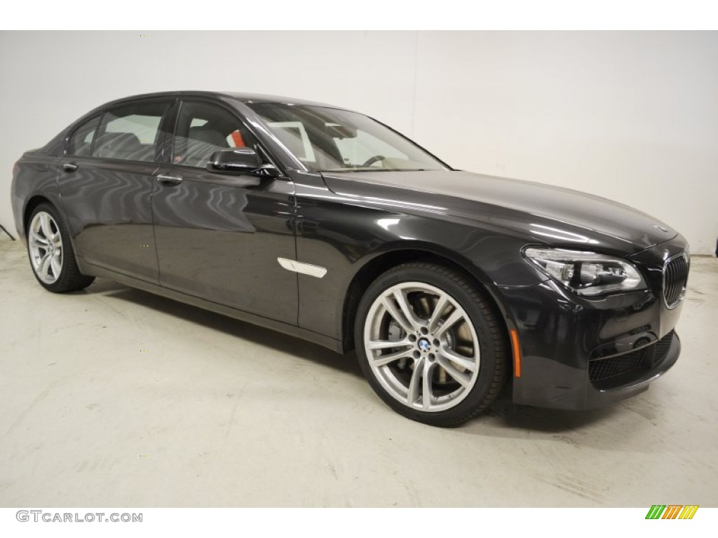 2013 7 Series 750Li Sedan - Dark Graphite Metallic II / Oyster photo #2