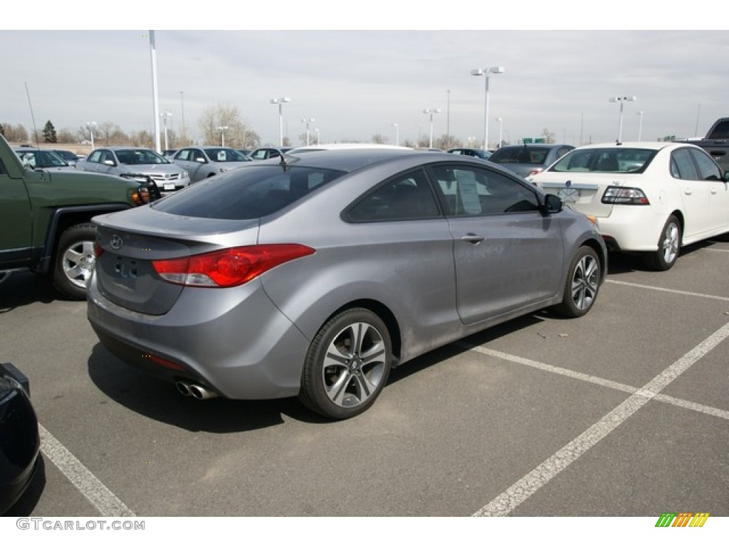2013 Elantra Coupe SE - Titanium Gray Metallic / Gray photo #2
