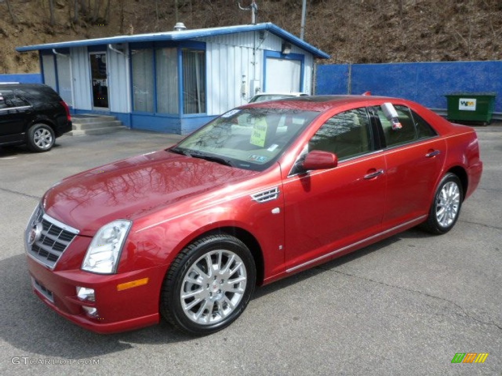 Crystal Red 2009 Cadillac STS 4 V6 AWD Exterior Photo #78743880