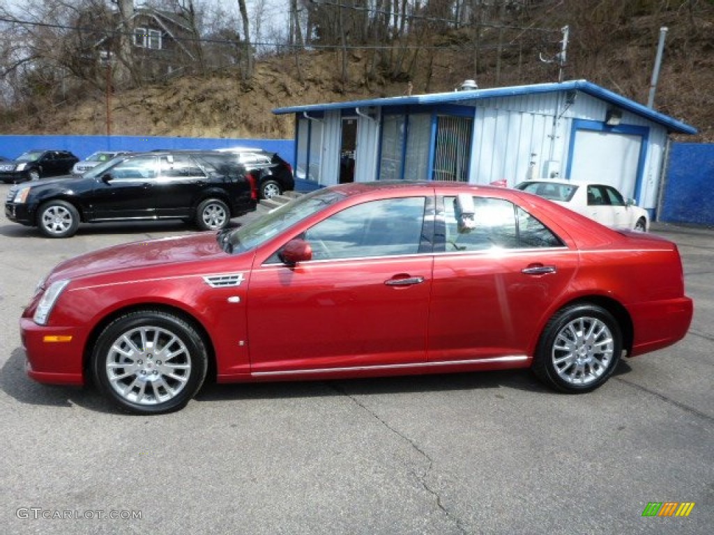 Crystal Red 2009 Cadillac STS 4 V6 AWD Exterior Photo #78743903