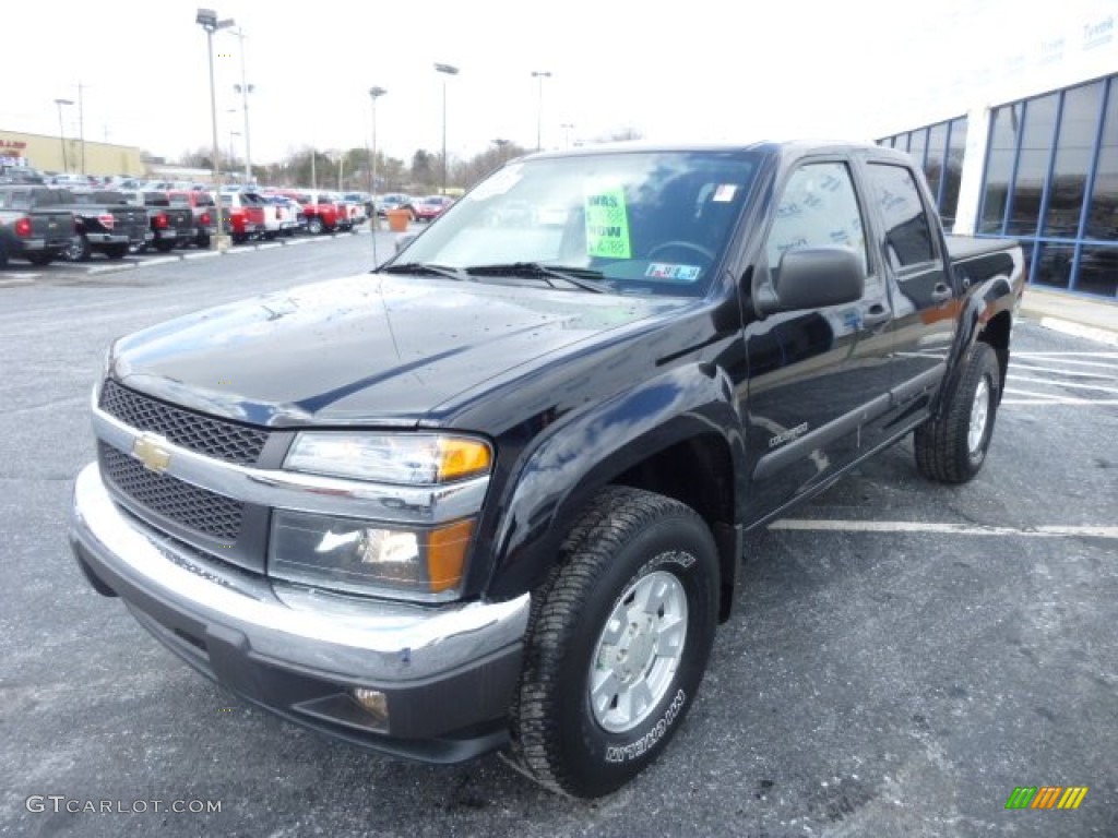 Black 2005 Chevrolet Colorado LS Crew Cab 4x4 Exterior Photo #78744239