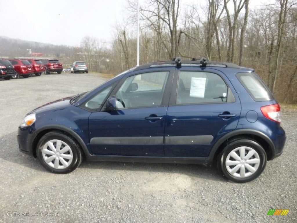 Deep Sea Blue Metallic 2011 Suzuki SX4 Crossover AWD Exterior Photo #78745061