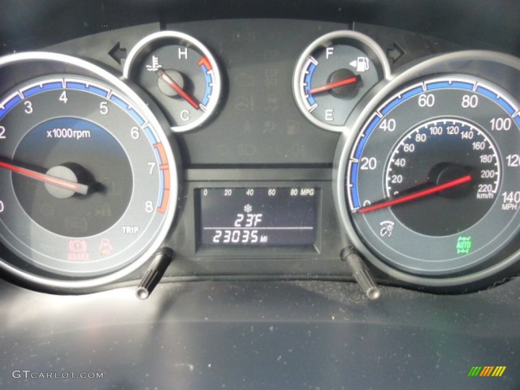 2011 Suzuki SX4 Crossover AWD Gauges Photo #78745334