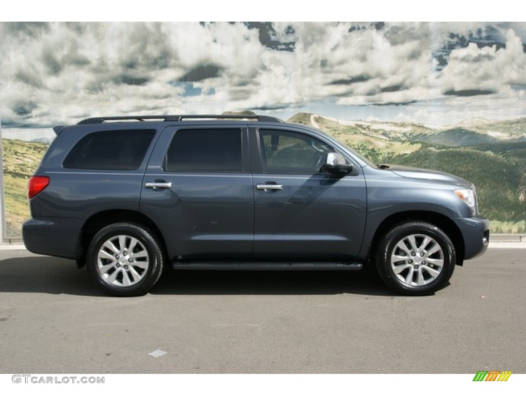 2010 Sequoia Limited 4WD - Slate Gray Metallic / Graphite photo #2