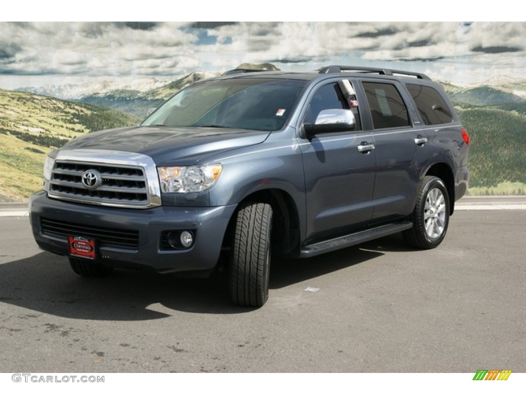 2010 Sequoia Limited 4WD - Slate Gray Metallic / Graphite photo #4