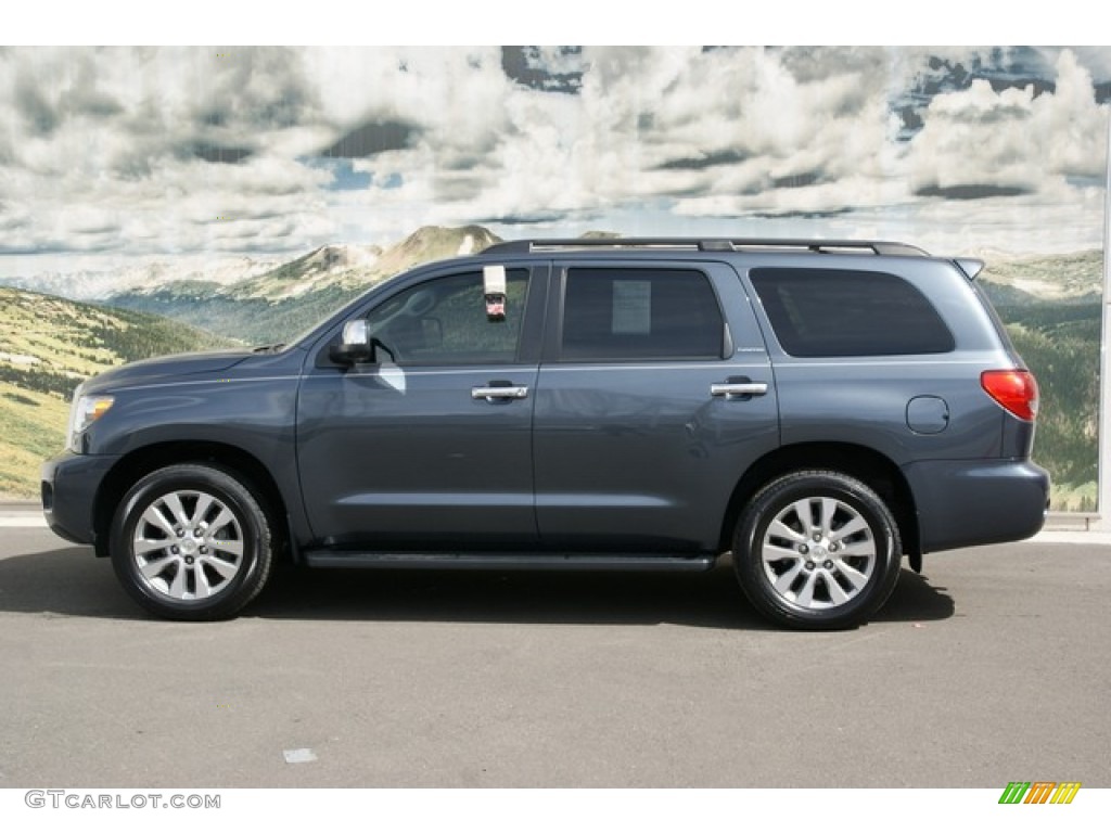 2010 Sequoia Limited 4WD - Slate Gray Metallic / Graphite photo #5