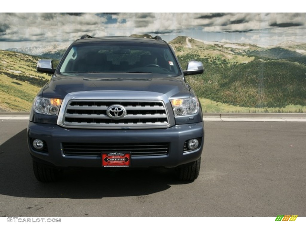 2010 Sequoia Limited 4WD - Slate Gray Metallic / Graphite photo #7