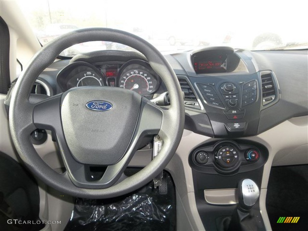 2013 Fiesta S Sedan - Ingot Silver / Charcoal Black/Light Stone photo #13