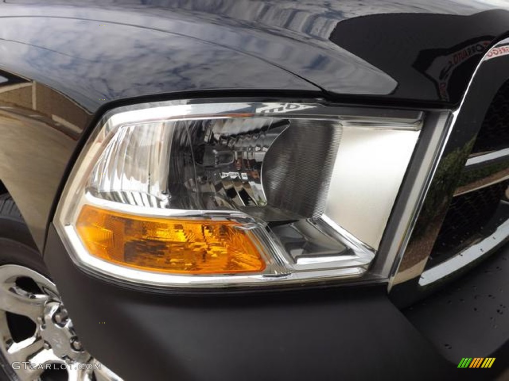 2011 Ram 1500 ST Quad Cab - Brilliant Black Crystal Pearl / Dark Slate Gray/Medium Graystone photo #12
