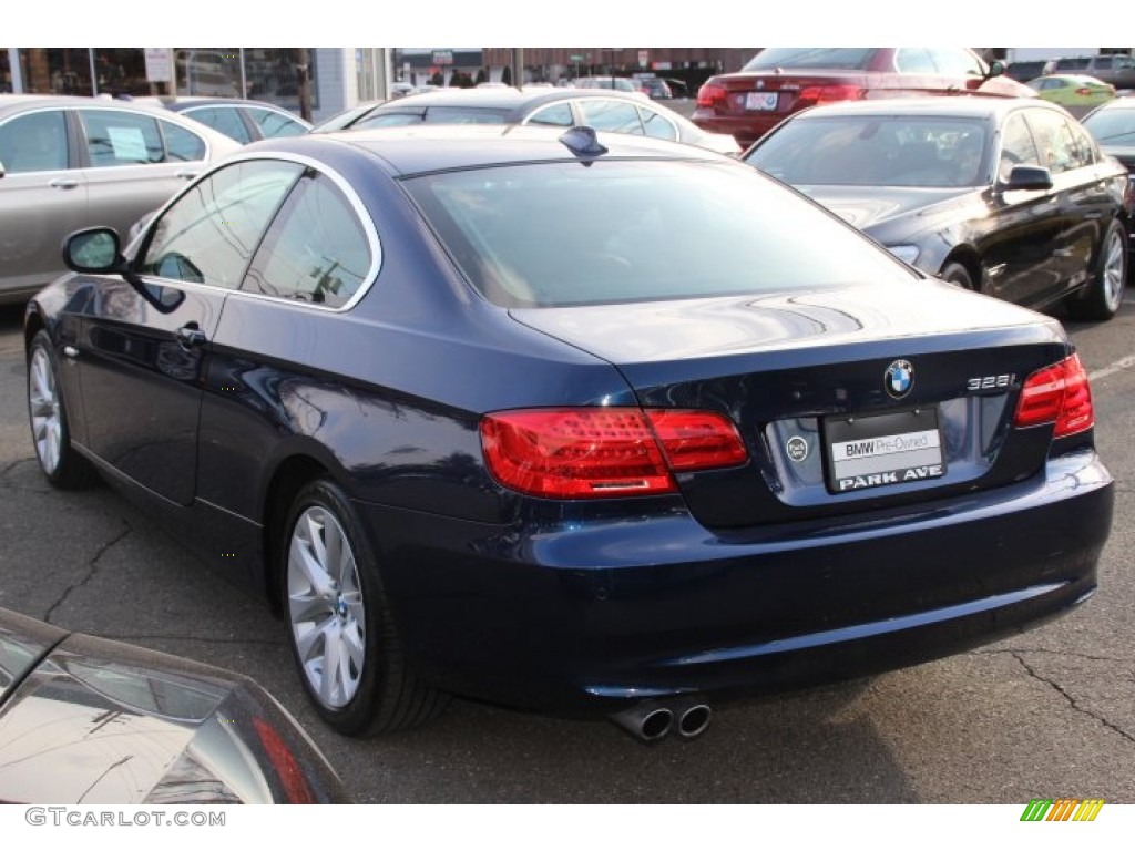 2013 3 Series 328i xDrive Coupe - Deep Sea Blue Metallic / Oyster photo #7