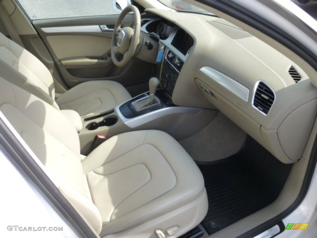 Cardamom Beige Interior 2012 Audi A4 2.0T Sedan Photo #78747338