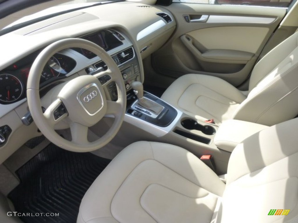 Cardamom Beige Interior 2012 Audi A4 2.0T Sedan Photo #78747394