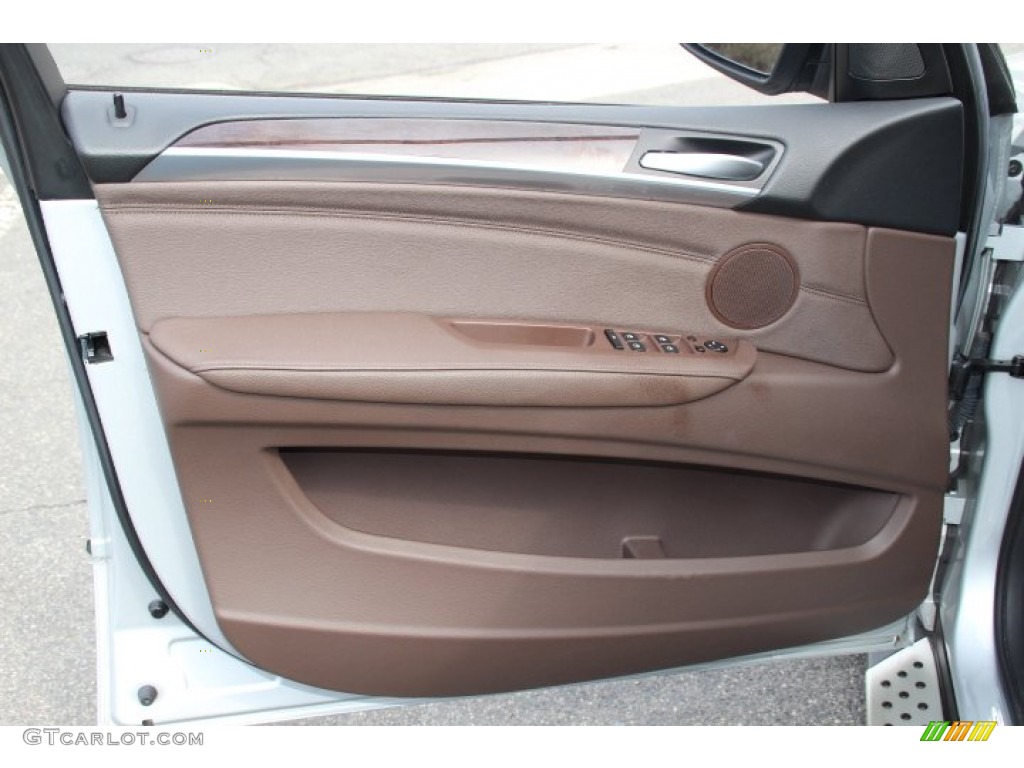 2011 BMW X5 xDrive 35i Tobacco Nevada Leather Door Panel Photo #78748730