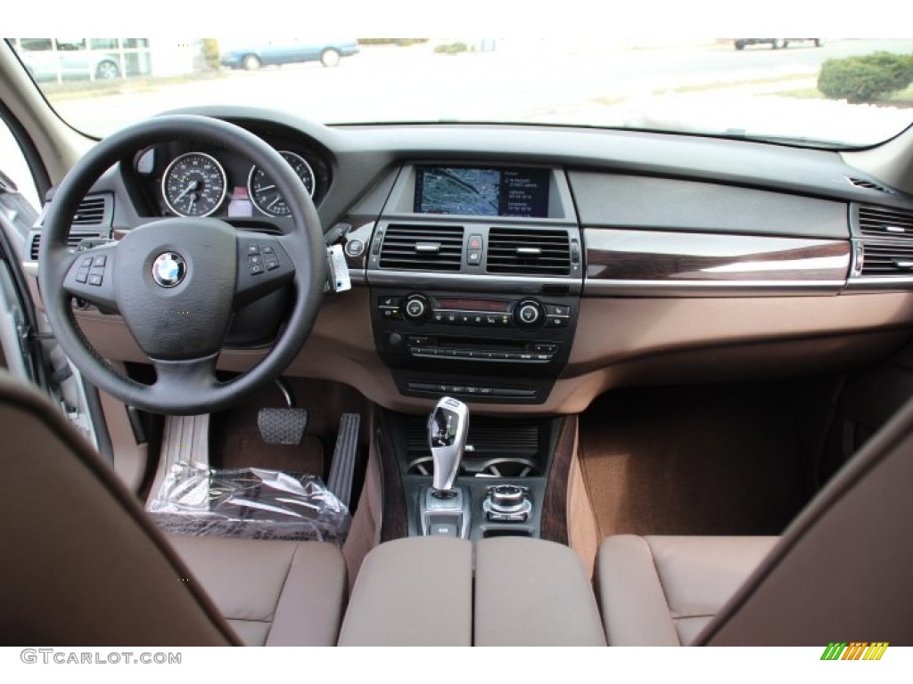 2011 BMW X5 xDrive 35i Tobacco Nevada Leather Dashboard Photo #78748780