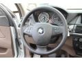 Tobacco Nevada Leather Steering Wheel Photo for 2011 BMW X5 #78748816