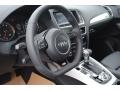 Black 2013 Audi Q5 3.0 TFSI quattro Steering Wheel
