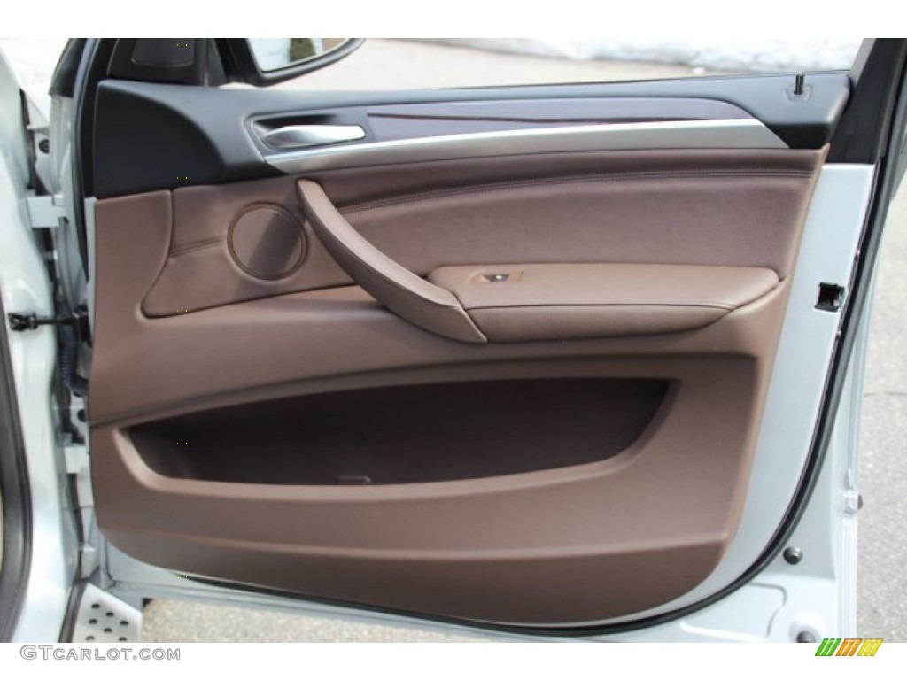 2011 BMW X5 xDrive 35i Tobacco Nevada Leather Door Panel Photo #78748960