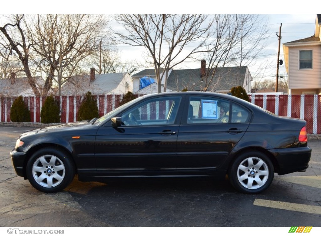 2004 3 Series 325xi Sedan - Jet Black / Black photo #4
