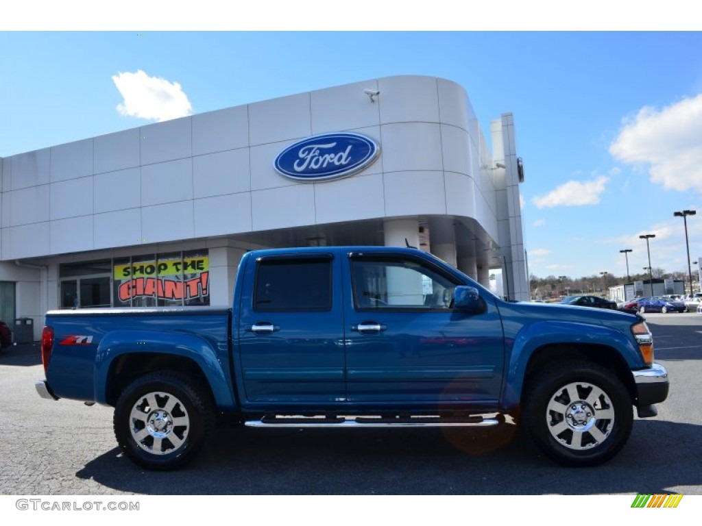 Aqua Blue Metallic 2012 Chevrolet Colorado LT Crew Cab Exterior Photo #78751109