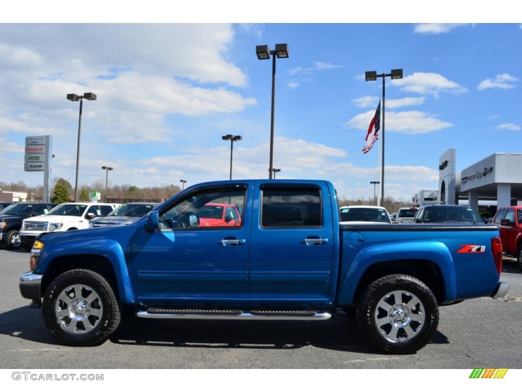 Aqua Blue Metallic 2012 Chevrolet Colorado LT Crew Cab Exterior Photo #78751223