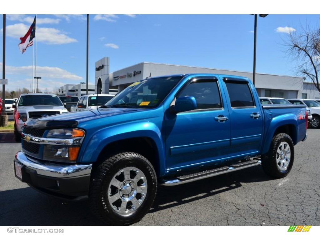 Aqua Blue Metallic 2012 Chevrolet Colorado LT Crew Cab Exterior Photo #78751241