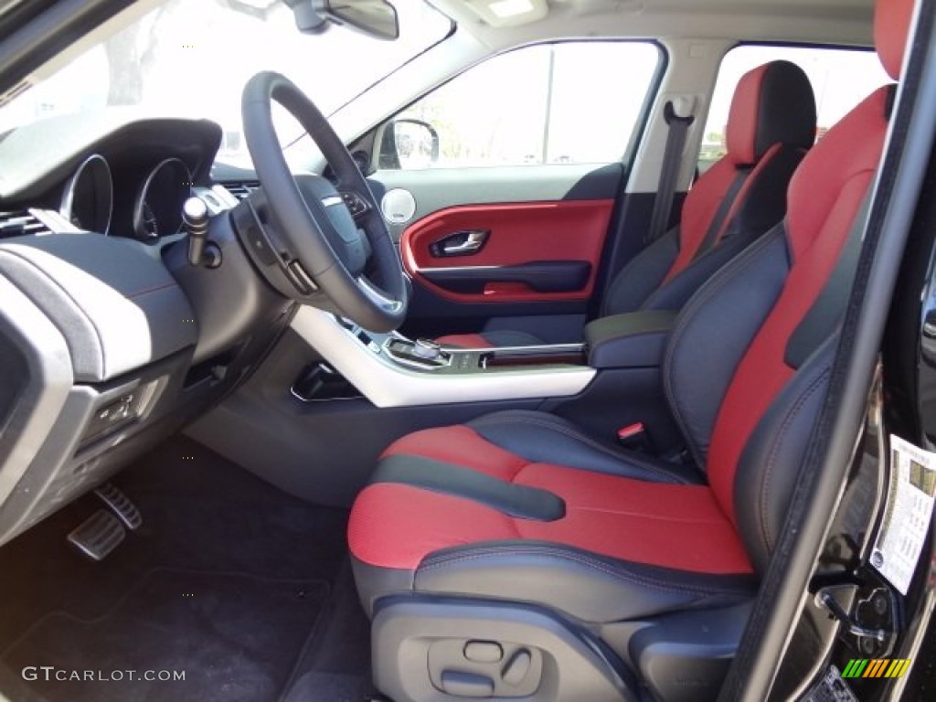 Dynamic Ebony/Pimento Interior 2013 Land Rover Range Rover Evoque Dynamic Photo #78751672
