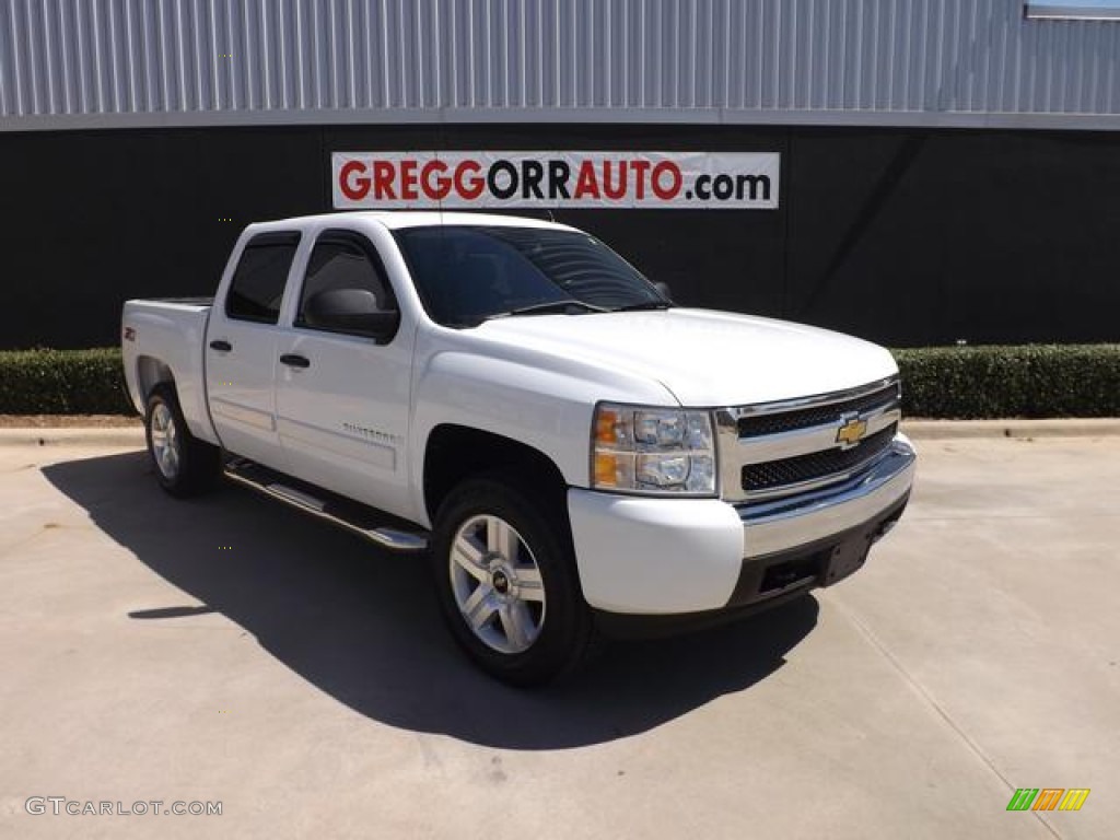2008 Silverado 1500 LT Crew Cab 4x4 - Summit White / Ebony photo #1