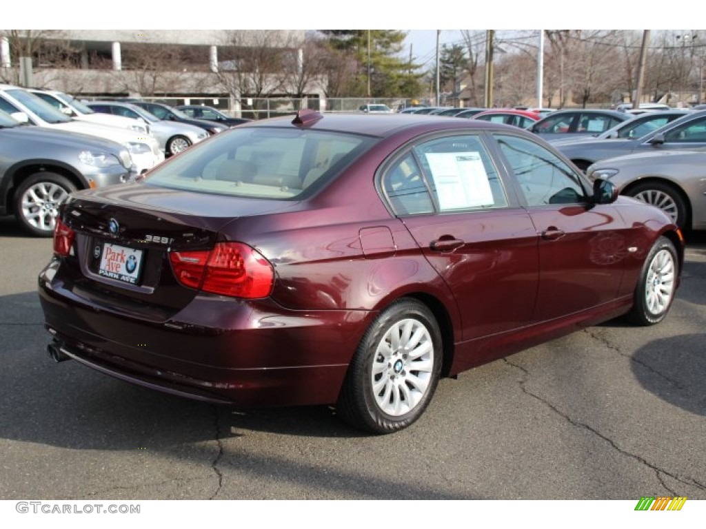 2009 3 Series 328i Sedan - Barbara Red Metallic / Beige photo #5