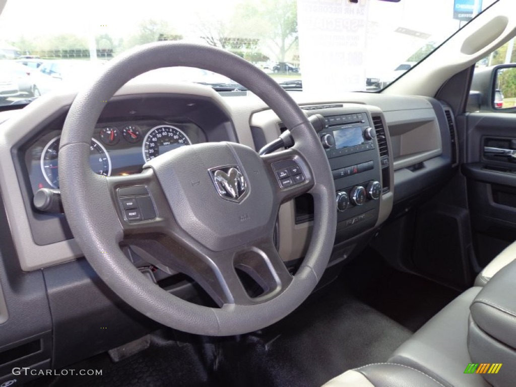 2012 Dodge Ram 1500 ST Regular Cab Dark Slate Gray/Medium Graystone Steering Wheel Photo #78753332