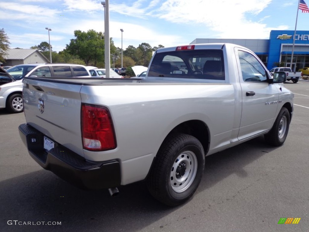 2012 Ram 1500 ST Regular Cab - Bright Silver Metallic / Dark Slate Gray/Medium Graystone photo #7