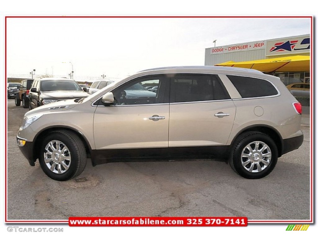 2011 Enclave CXL - Gold Mist Metallic / Cashmere/Cocoa photo #2
