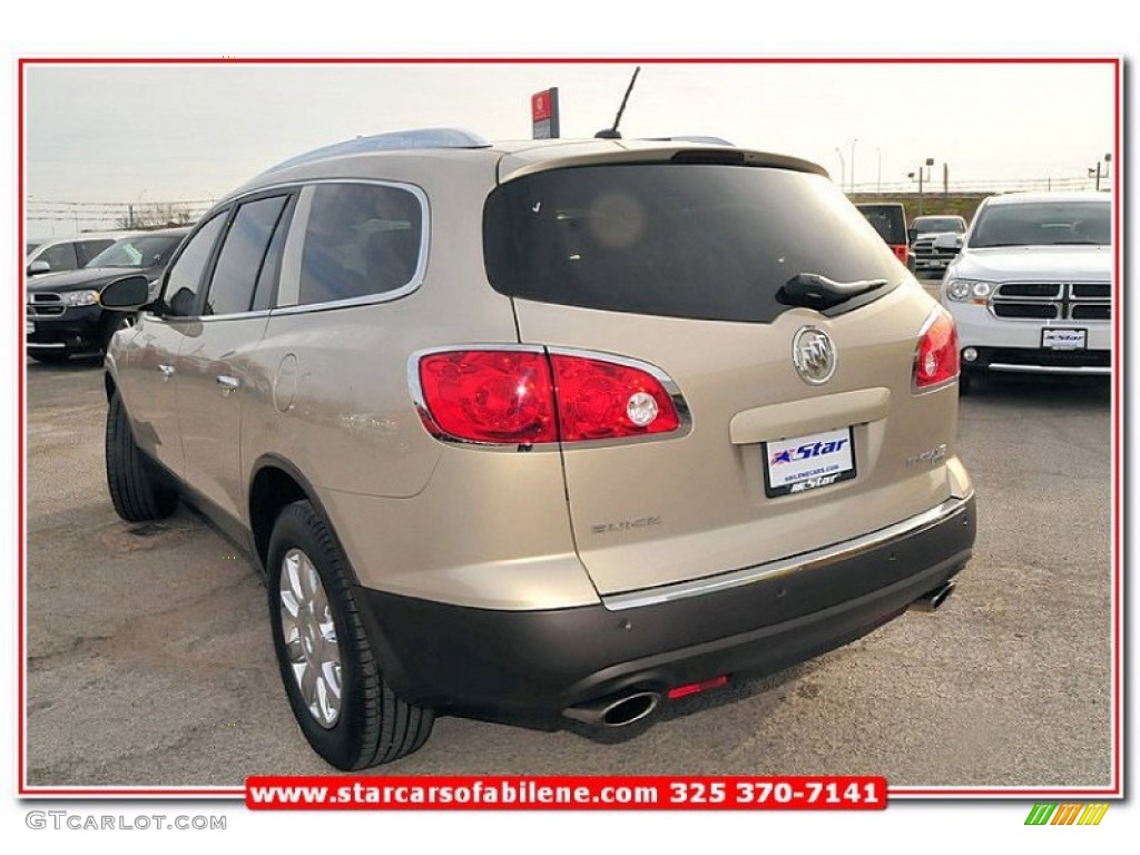 2011 Enclave CXL - Gold Mist Metallic / Cashmere/Cocoa photo #3
