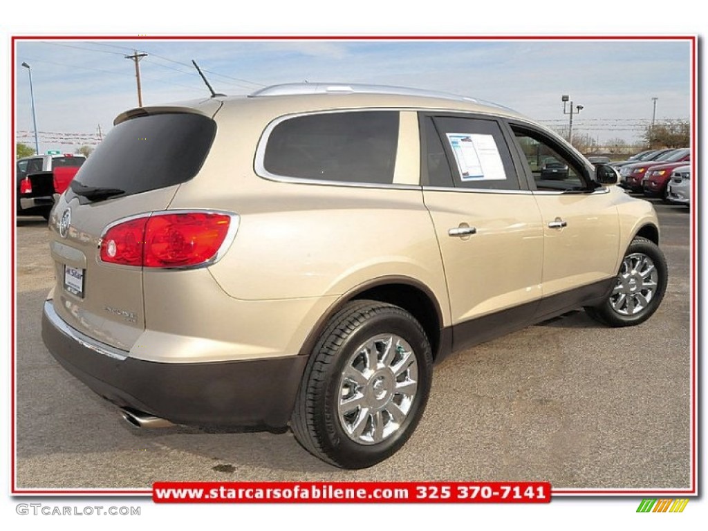 2011 Enclave CXL - Gold Mist Metallic / Cashmere/Cocoa photo #6